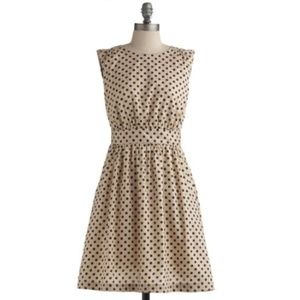 ModCloth Too Much Fun Dress in Sand